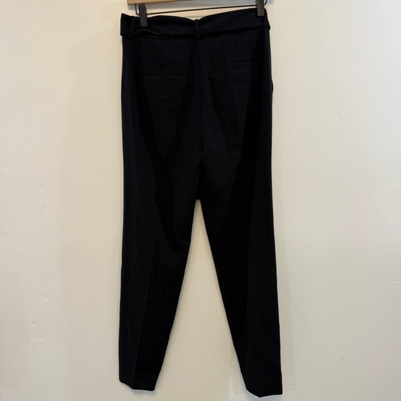 Theory Sash Tie Waist Pant Black Crepe sz 2 - Picture 5 of 10